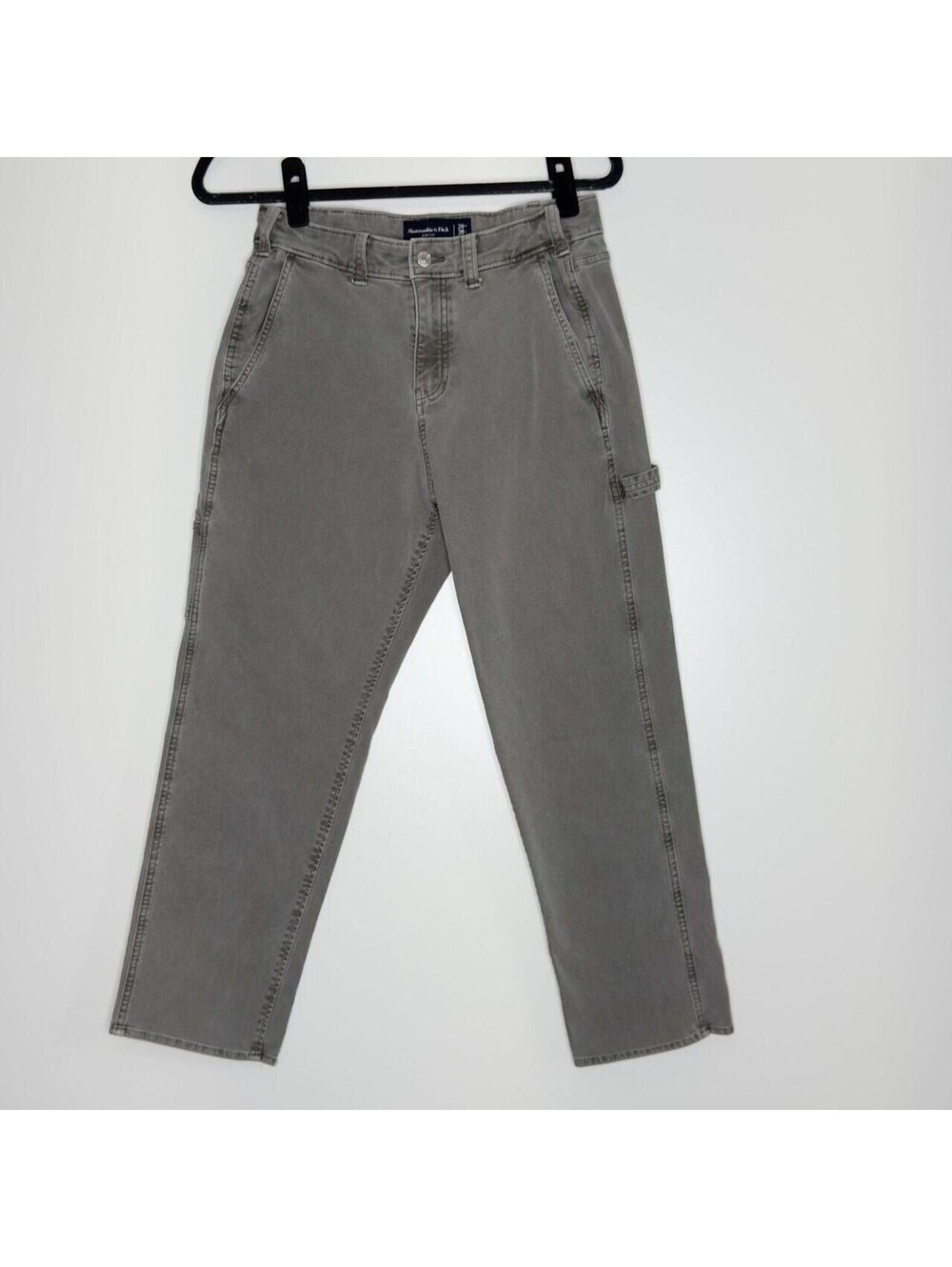 Abercrombie & Fitch Stretch Gray Carpenter Pants Size 28W 28L